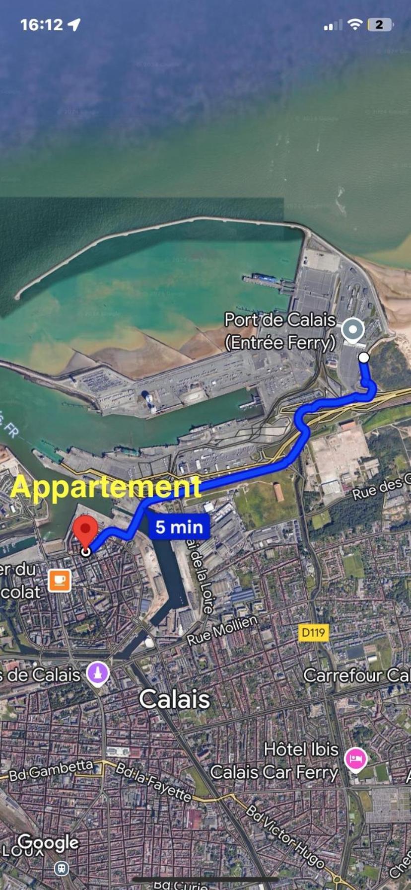 Apartmán Le Logis De La Marina Calais Exteriér fotografie